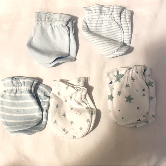 Sz 0-6 months kiddiezoom Baby Scratch mitten unisex cotton - Picture 2 of 3